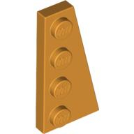 Lego destička šikmá 4x2 klín pravý, středně oranžová (4160876)